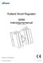 Rutland Shunt Regulator. SR60 Instruksjonsmanual (Part No. CA-11/05 12v)
