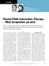 Parent-Child Interaction Therapy