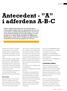 Antecedent - A i adferdens A-B-C