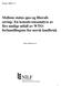 Notat 2001 5. Mellom status quo og liberalisering: En konsekvensanalyse av. Klaus Mittenzwei NILF. Norsk institutt for landbruksøkonomisk forskning