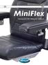BRUKSANVISNING. MiniFlex. Setesystem for elektrisk rullestol