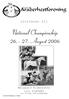 National Championship 26. - 27. August 2006