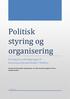 Politisk styring og organisering