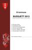 BUDSJETT 2013 Budsjettet syner inntekter og utgiftar pr art, ansvar og teneste