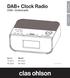 DAB+ Clock Radio. DAB+ klokkeradio. Art.no Model 18-2914 NE-6200 36-5832 NE-6200 Ver. 20140611. English. Norsk