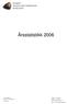 Årsstatistikk 2006. Essendropsgate 6 Postboks 5472 Majorstuen N-0305 Oslo