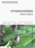 STUDIEHÅNDBOK 2013-2014