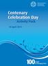 World Association of Girl Guides and Girl Scouts. Centenary Celebration Day. Activity Pack. vokse. 10 April 2011