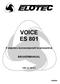 VOICE ES 801. 8 sløyfers konvensjonell brannsentral BRUKERMANUAL UMA 101 102 R C NORSK