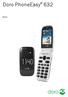 Doro PhoneEasy 632. Norsk