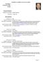 European Curriculum Vitae format