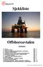 Sjekkliste. Offshoreavtalen. - Innhold -