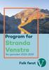 Program for. Stranda Venstre. for perioden 2015-2019. Folk først