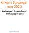 Kortrapport fra samlinger i mars og april 2016 Kortrapport fra samlinger i mars og april 2016 om «Kirken i Stavanger mot 2020»