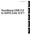 Sandberg USB 2.0 to SATA Link (2.5)