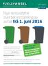 Nye renovatørar overtek innsamling av avfall frå 1. juni 2016
