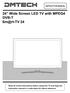 24 Wide Screen LED TV with MPEG4 DVB-T Sm@rt-TV 24