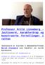 Professor Arild Linneberg Justismord, karakterdrap og