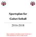 Sportsplan for Gulset fotball 2016-2018