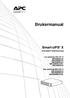 Brukermanual. Smart-UPS X. Avbruddsfri strømforsyning. Lav spenning (100 127 V) SMX2000RMLV2U SMX2200RMLV2U SMX3000RMLV2U SMX3000RMLV2UNC SMX3000RMJ2U