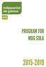 PROGRAM FOR MDG SOLA 2015-2019
