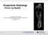 Anatomisk Radiologi - Thorax og Skjelett