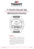 T-TOUCH SOLAR E84 BRUKSANVISNING