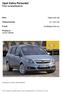 Opel Zafira Personbil Priser og spesifikasjoner