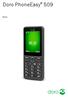 Doro PhoneEasy 509. Norsk