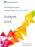 Handlingsprogram Økonomiplan for 2017-2019. Budsjett 2016. Budsjett 2016 handlingsprogram 2017-2019. Vedtatt i kommunestyret 17.12.