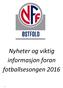 Velkommen til fotballsesongen 2016