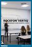 ROCKFON VERTIQ VEGGLØSNINGER SOM DEMPER LYDEN