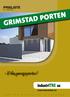 PRISLISTE GRIMSTAD PORTEN. fra 1. April 2016. - Vi kan garasjeporter! www.industritre.no