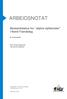 ARBEIDSNOTAT. Bestandstatus for alpine dykkender i Nord-Trøndelag. Et forprosjekt. Rolf Terje Kroglund Jan Eivind Østnes