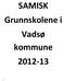 SAMISK Grunnskolene i Vadsø kommune 2012-13