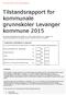 Tilstandsrapport for kommunale grunnskoler Levanger kommune 2015
