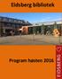 Eidsberg bibliotek Program høsten 2016