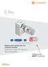 E-Pro. Elektronisk tidsbryter for radiatorventiler Tidsbryter med E-Pro Stick for termostatventiler