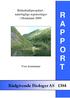 Bekkekløftprosjektet - naturfaglige registreringer i Hordaland 2009: R A P P O R. Voss kommune. Rådgivende Biologer AS 1384