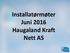 Installatørmøter Juni 2016 Haugaland Kraft Nett AS