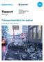 Rapport. Transportstandard for sykkel. Vurdering av ulike faktorer. Hilde Solli, Tormod Wergeland Haug, Olav Kåre Malmin Ingunn O.