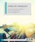 Code of Conduct Etiske retningslinjer for