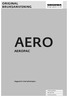 ORIGINAL BRUKSANVISNING AERO AEROPAC. Veggventil med lydisolasjon. Vindussystemer Dørsystemer Komfortsystemer