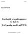 FYS3240/4240 Forslag til prosjektoppgave for Lab 4: DAQ-øvelse med LabVIEW
