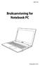 NW7702. Bruksanvisning for Notebook PC