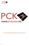 PCK Brukerveiledning for PCKasse 3.0.1
