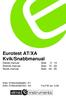 Eurotest AT/XA Kvik/Snabbmanual Dansk manual Side 3-14 Svensk manual Sida Norsk manual Side 24-35
