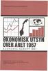ØKONOMISK UTSYN OVER ÅRET ECONOMIC SURVEY 1967 With a Summary in English STATISTISK SENTRALBYRÅ CENTRAL BUREAU OF STATISTICS OF NORWAY