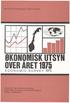 ØKONOMISK UTSYN OVER ÅRET 1975 NORGES OFFISIELLE STATISTIKK XII 283 ECONOMIC SURVEY 1975 STATISTISK SENTRALBYRÅ OSLO 1976 ISBN