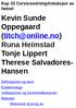 Kevin Sunde Oppegaard Runa Heimstad Tonje Lippert Therese Salvadores- Hansen